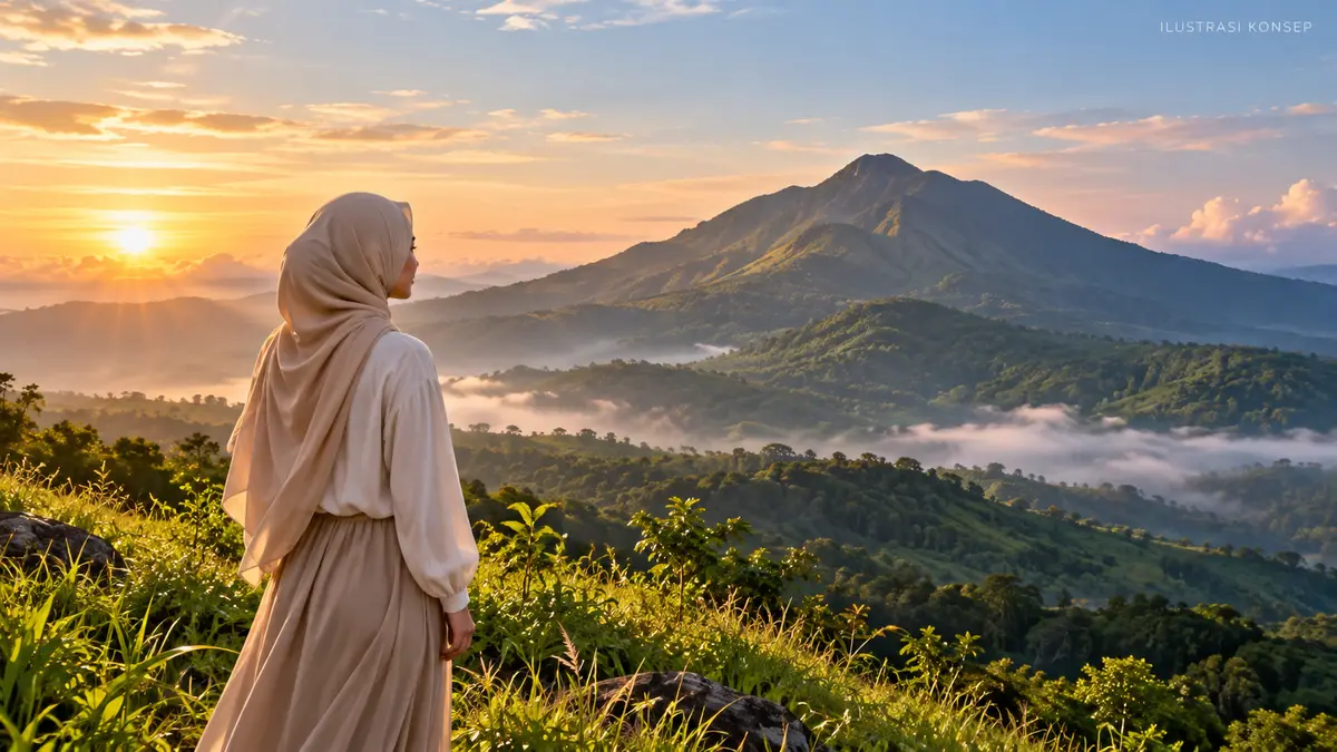 Karakter view Gunung Hanjawong